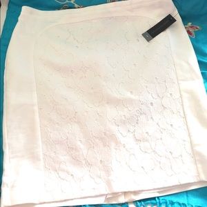 NWT Worthington White Lace Skirt